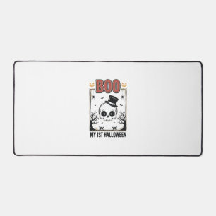 My 1st Halloween Baby Skull Vintage Engraving Shir Desk Mat