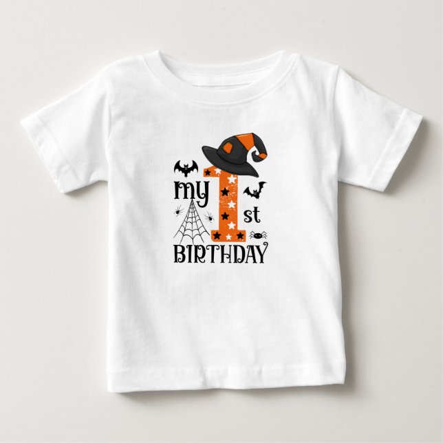 My 1st Halloween Birthday Baby T-Shirt (Front)