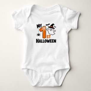 My 1st Halloween Cute Ghost Baby Bodysuit
