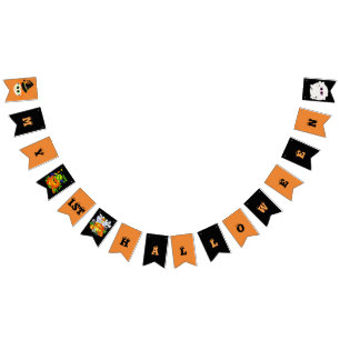 My 1st Halloween Cute Spooky Friends Bunting Flags