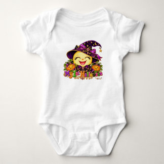 My 1st Halloween Cute Witch Pumpkin Baby Bodysuit