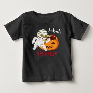 My 1st Halloween Pumpkin Ghost Personalized Baby T-Shirt