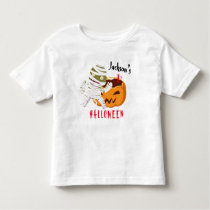 My 1st Halloween Pumpkin Ghost Personalized Toddler T-shirt