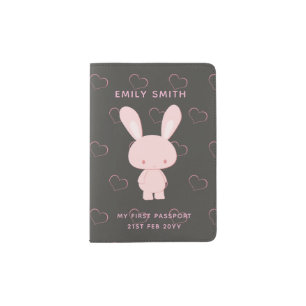My 1st Passport - personalized girls first Holder