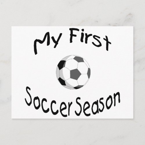 My 1st Soccer Season Postcard