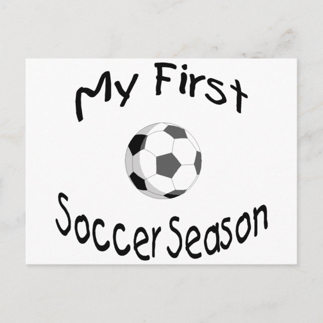 My 1st Soccer Season Postcard (Front)