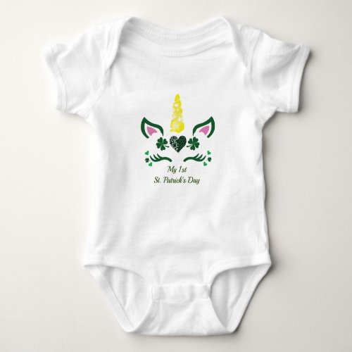 My 1st St Patricks day Baby Bodysuit