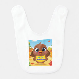 My 1st Thanksgiving baby bib
