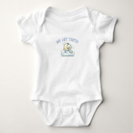 My 1st tooth one-piece for baby boy baby bodysuit