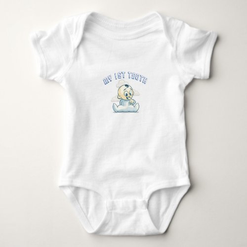 My 1st tooth one_piece for baby boy baby bodysuit