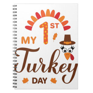 My 1st  Turkey Day. Baby First Thanksgiving Notebook