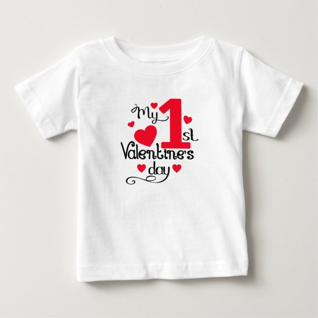My 1st Valentines Day Baby T-Shirt (Front)