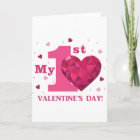 Baby's 1st Valentine's Day Card | Zazzle.com
