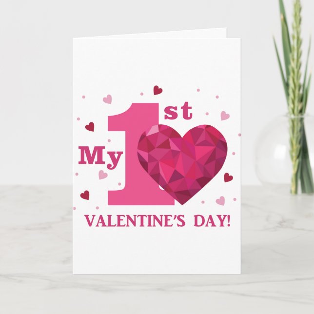 My 1st Valentine's Day Greeting Card (Front)