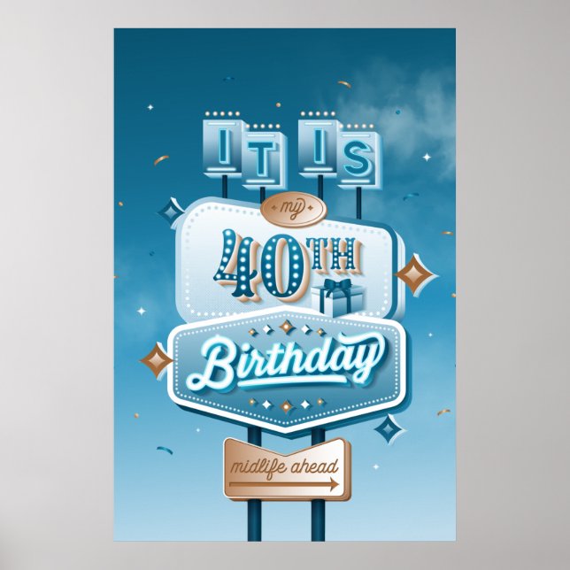 My 40th Birthday Poster (24x36) (Front)