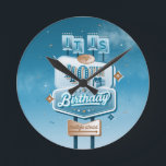 My 40th Birthday Wall Clock<br><div class="desc">My 40th Birthday Products for a love one, friend, or family member! Show them that you care or remember their important day by sending them a gift or a card with a message. Created with one-of-a-kind custom lettering and illustration for those who just love Unique and Novelty Styles! Designed by...</div>