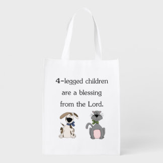 My 4-legged children are a blessing... reusable grocery bag