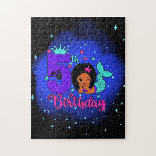 My 5th Birthday Mermaid Jigsaw Puzzle