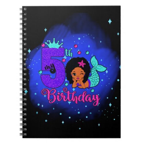 My 5th Birthday Mermaid Notebook