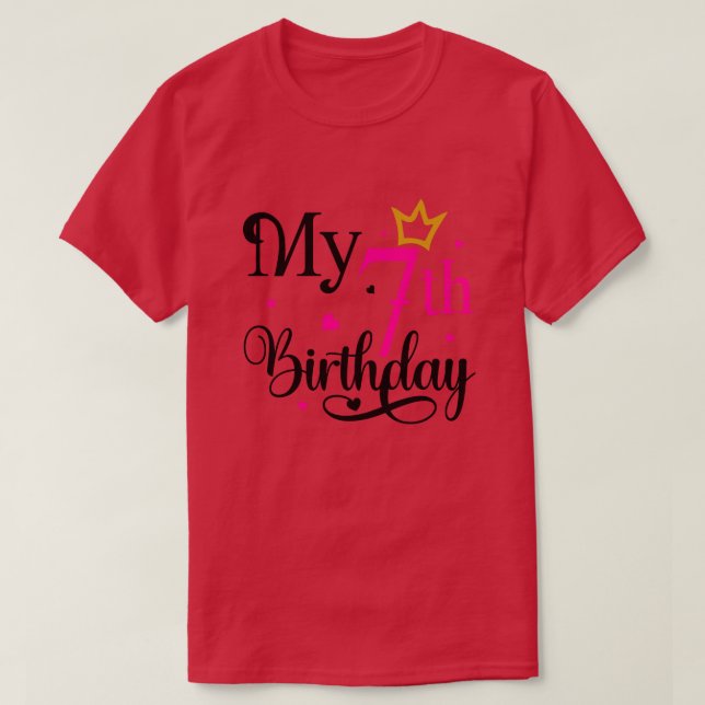 My 7th Birthday01 T-Shirt (Design Front)