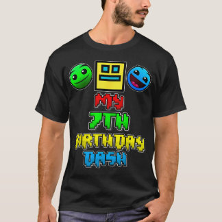 My 7Th Birthday Dash Video Game Theme 7 Party T-Shirt