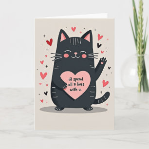 My 9 Lives With U Cat Card