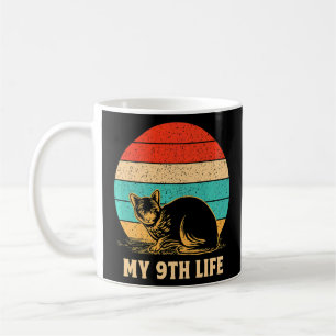My 9th Life Cat Birthday Kitten Bday Dad Jokes Fa Coffee Mug