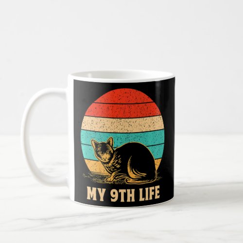 My 9th Life Cat  Birthday Kitten Bday Dad Jokes Fa Coffee Mug