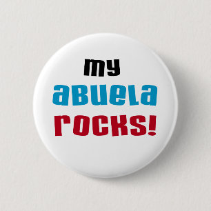 My Abuela Rocks T-shirts and Gifts Button
