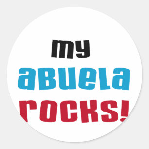 My Abuela Rocks T-shirts and Gifts Classic Round Sticker