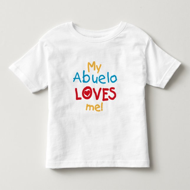 My Abuelo Loves Me T shirts and Gifts (Front)