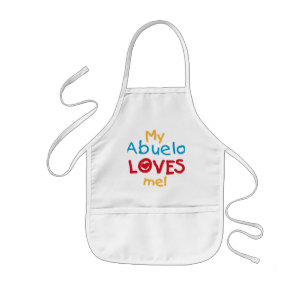 My Abuelo Loves Me T shirts and Gifts Kids' Apron
