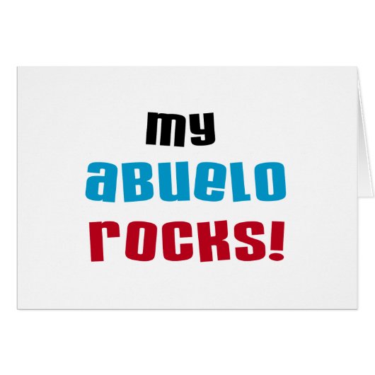 My Abuelo Rocks T-shirts and Gifts (Front Horizontal)