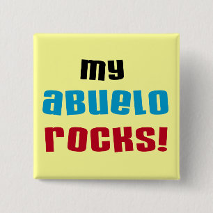 My Abuelo Rocks T-shirts and Gifts Pinback Button