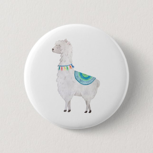 My Adorable Llama Button (Front)