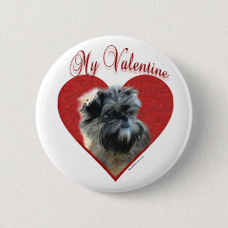 My Affenpinscher Valentine Button