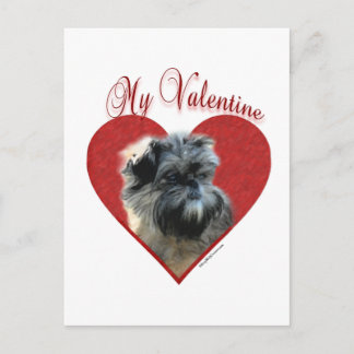 My Affenpinscher Valentine Holiday Postcard
