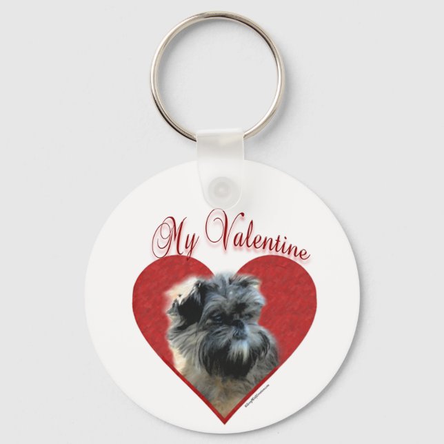 My Affenpinscher Valentine Keychain (Front)