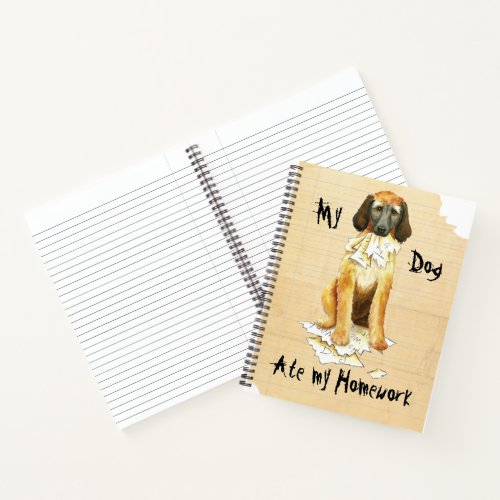 My Afghan Hound Ate My Homework Notebook