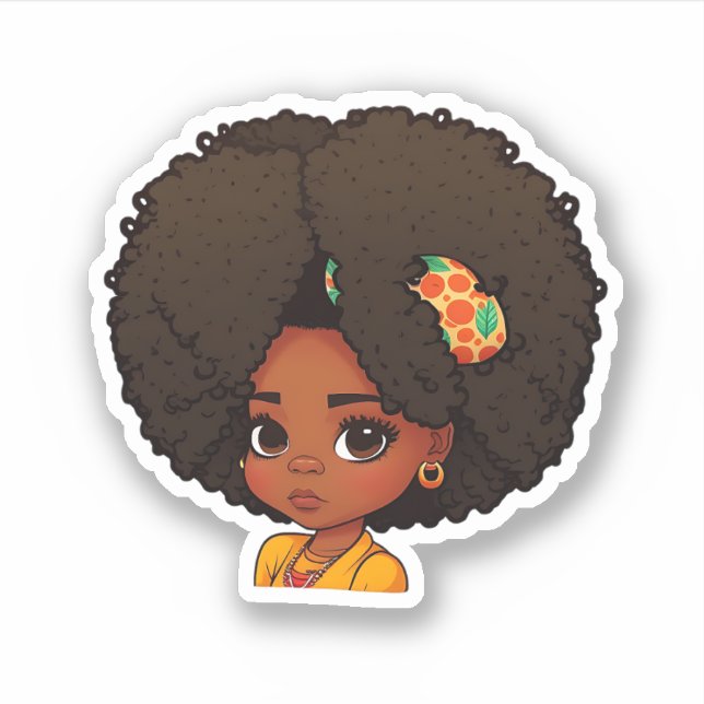 My Afro - Natural Hair - Afrocentric Gift Sticker (Front)