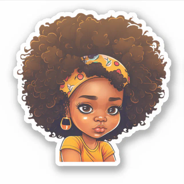 My Afro - Natural Hair - Afrocentric Gift Sticker | Zazzle