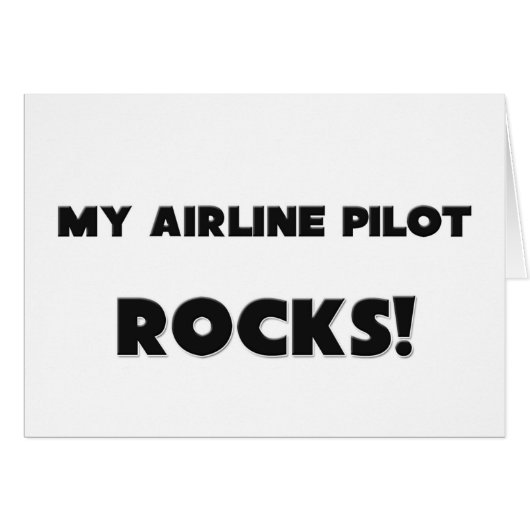 MY Airline Pilot ROCKS! Cards (Front Horizontal)