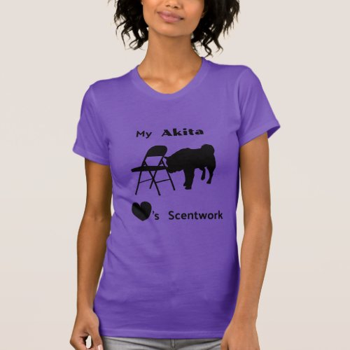 My Akita Loves Scentwork T_Shirt