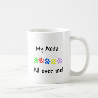 My Akita Walks All over Me Coffee Mug
