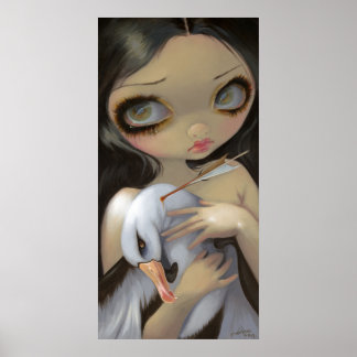 My Albatross ART PRINT big eye lowbrow gothic