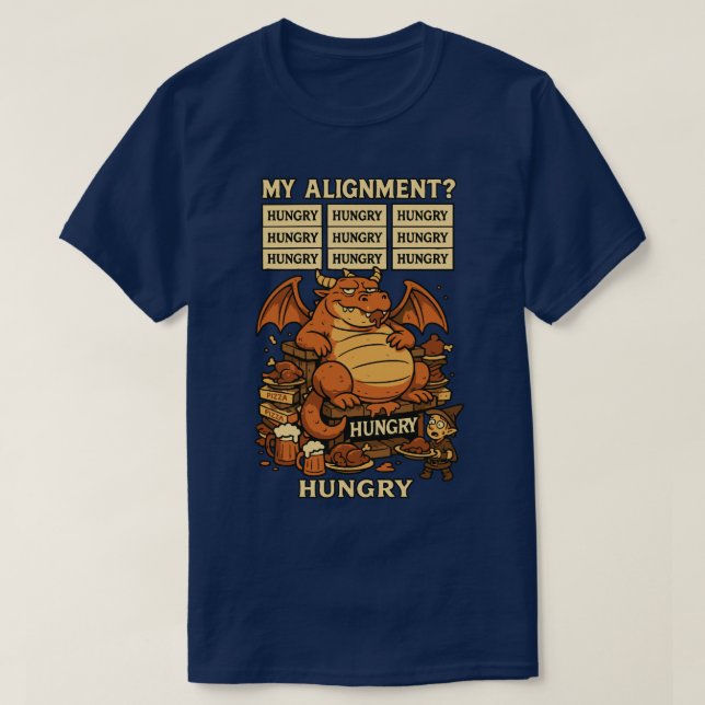 My Alignment? Hungry Dragon Tee (Design Front)