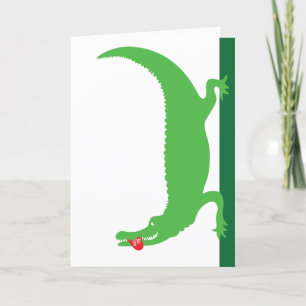 My Alligator Valentine Card