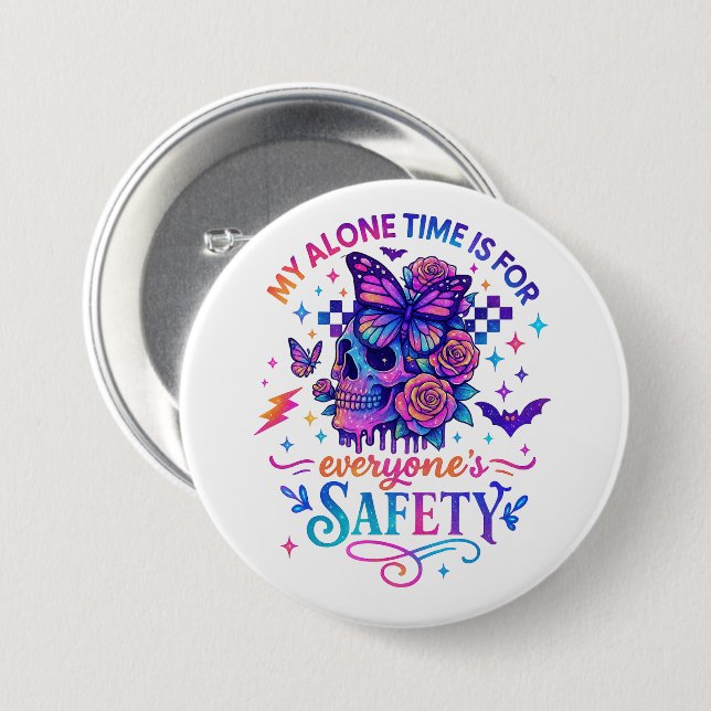 My Alone Time...  Button (Front & Back)