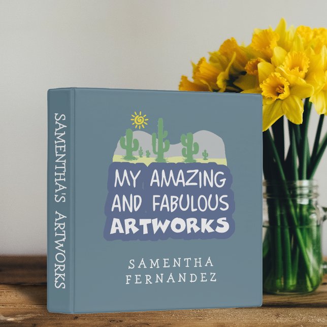 My amazing and fabulous Artworks Children Drawings 3 Ring Binder (Creator Uploaded)