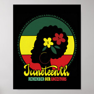 My Ancestors Juneteenth Celebrate Black Women Poster